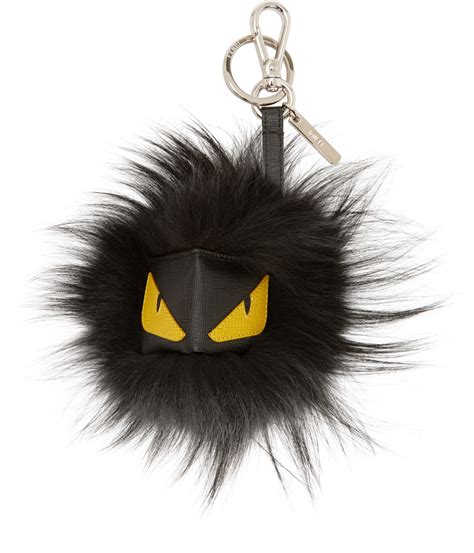 fake fendi fur keychain|fendi key rings for men.